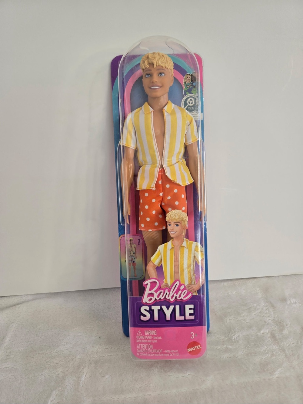 Barbie Men’s Orange Polka Dot Athletic Shorts